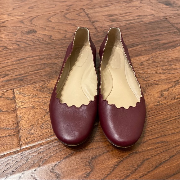 Chloe ‘Lauren’ ballerinas in Bordeaux - Picture 5 of 8